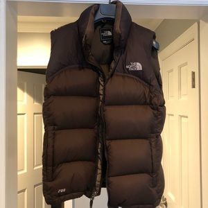 North Face Brown down vest
